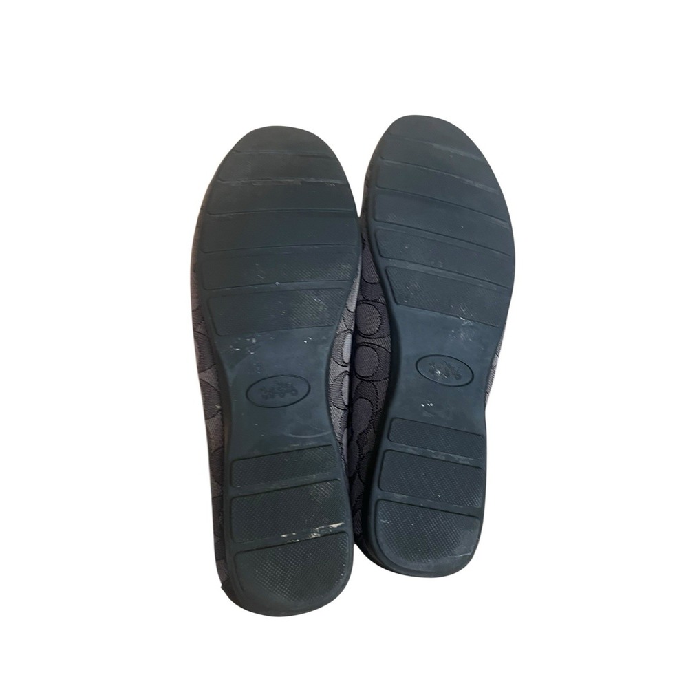 Coach Black Gray Signature Logo Jacquard Loafer Flats Women's Slip-On Sz 8.5 B - Picture 10 of 16